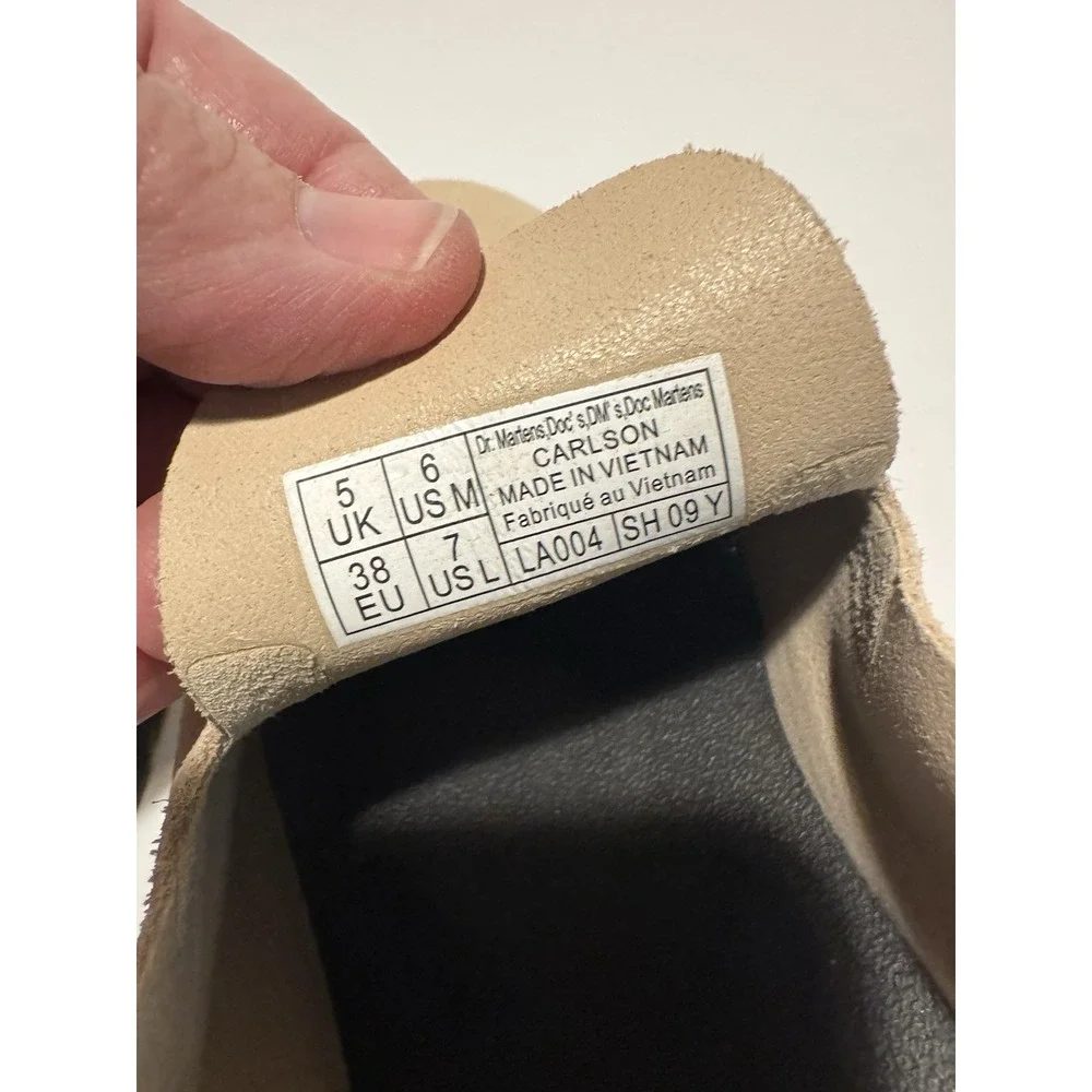 Dr. Marten's Beige Carlson Suede Casual Sling back Mules Men's 6 Ladies 7